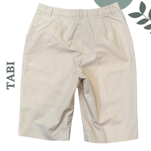 🛍️3/$40 Tabi Tailored Fit Beige Neutral Shorts | Casual Summer | Bermuda |Size 6 - Picture 2 of 5
